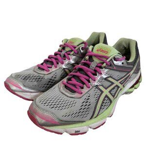 Asics GT-1000 Running Shoes Womens 9.5 Pink Lime Green Sneakers Comfort